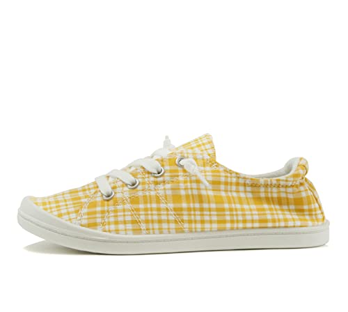 Image of Soda Flat Women Shoes Linen Canvas Slip On Sneakers Lace Up Style Loafers Zig-S