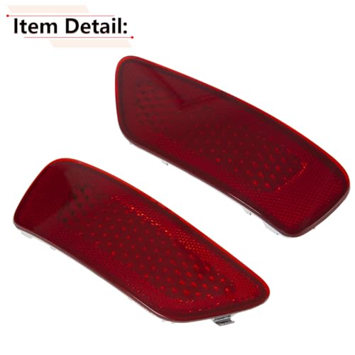 Image of RLB-HILON Rear Bumper Reflector Compatible with Jeep and Dodge Model | for Grand Cherokee 2011-2021, for Journey 2011-2020, for Compass 2011-2017, Driver and Passenger Side