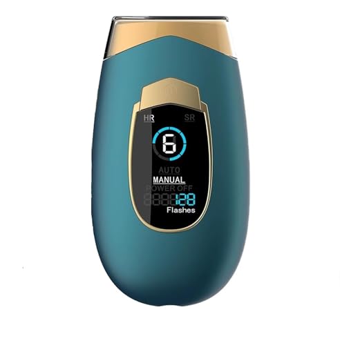 WGQR Depiladora, Tecnología IPL, Detiene el Crecimiento del Vello, Proporcionando una Piel Suave con una Sensación Delicada e Indolora(Verde Oscuro)