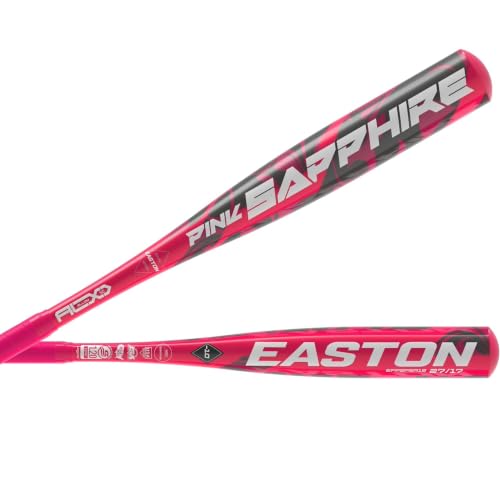Easton | Pink Sapphire Fastpitch Softball Bat | Approved for All Fields | 29 | -10