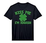 Mens Funny St Patricks Day Shamrock Kiss Me I'm Iowish Performance T-Shirt