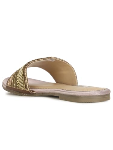 Image of Bata Marie Claire LYNN FLATS E 23 Women Mule Slipper In BROWN