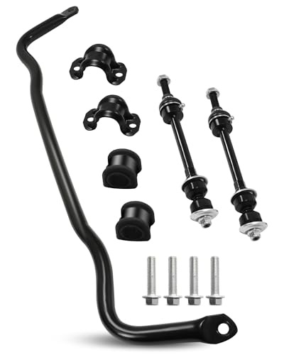 55398938AC Front Suspension Stabilizer Bar & K80894 Front Sway Bar Link Kit with Bushing Kit Compatible with Ram 1500 2012-2018 for Dodge Ram 1500 2009-2011 for Ram 1500 Classic 2019-2022