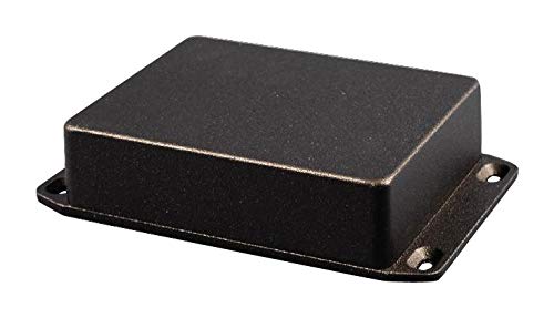 1590WCFLBK - Enclosure, Diecast, Light Duty, Watertight, Flanged Lid, Instrument, 120 mm, 94 mm, 57 mm RoHS Compliant: Yes (Pack of 2) (1590WCFLBK)