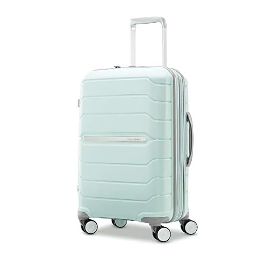 Samsonite Freeform Hardside Expandable with Double Spinner Wheels, Carry-On 21-Inch, Mint Green