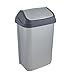 keeeper Poubelle avec Couvercle Basculant, 25 L, Swantje, Argent