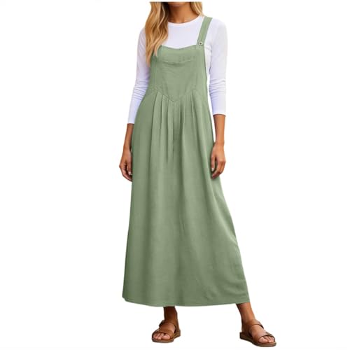 Robe de plage sans manches en lin coton longue et fluide pour vos vacances d'été