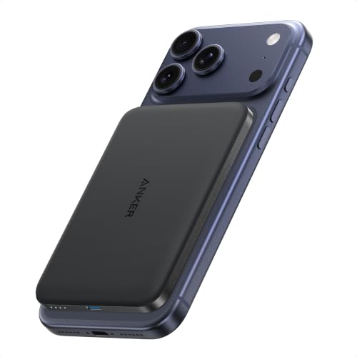 Anker Nano Magnetic Power Bank, 5,000mAh Qi2-Certified 15W Portable Charger