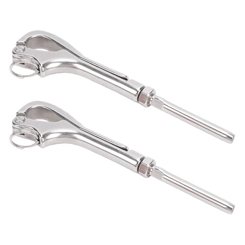 Crochets à dégagement rapide inox pour libérer un câble métallique de voilier - 3