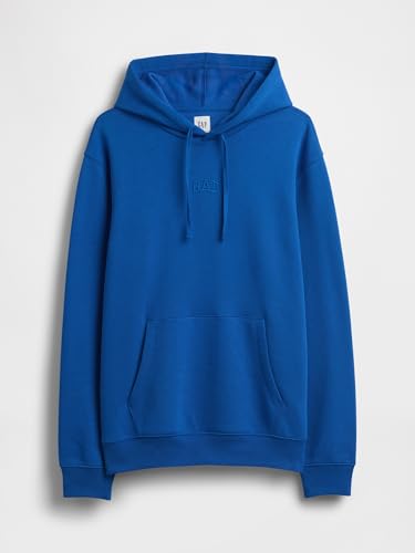 Image of Gap Men Printed Cotton Blend Relaxed Fit Full Sleeve Hoodie