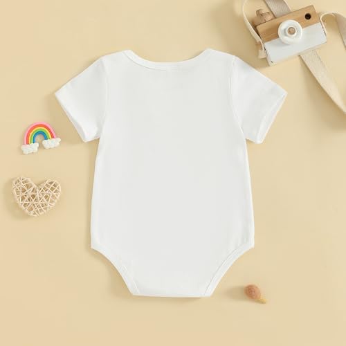 Image of woshilaocai Baby Announcement Bodysuit Pregnancy Reveal for Family | Pregnancy Reveal Ideas&New Baby Surprise for Grandparents, Husband, Aunt, Uncle, Gender Natural Romper, Funny Announcement