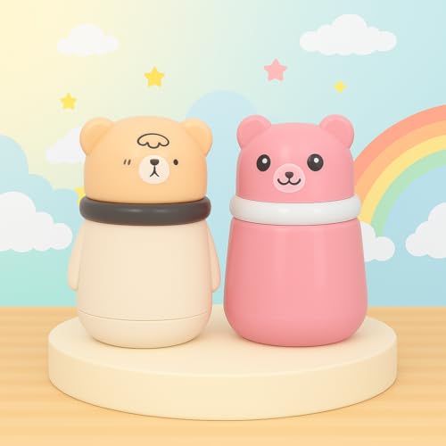 Image of Baby Pack Of 2 Skin Care Powder Talcum Puff Case Cum Container Box Reusable Refillable for Toddlers Kids and Infants for BPA Free (PATTERN 104)