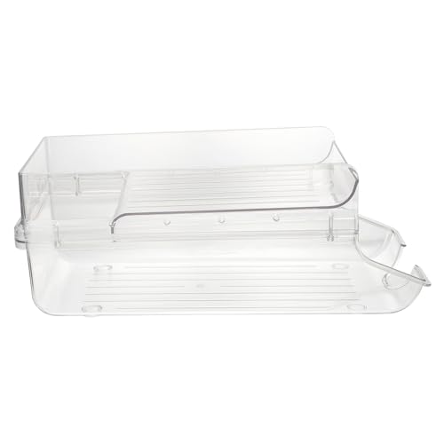 ABOOFAN Fridge Can Drink Holder Soda Can Organizer Beverage Dispenser for Refrigerator Easy Roll down Design