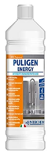 Puligen Energy detergente disincrostante elimina calcare, sapone e grassi - Confezione : 12 flaconi da lt.1
