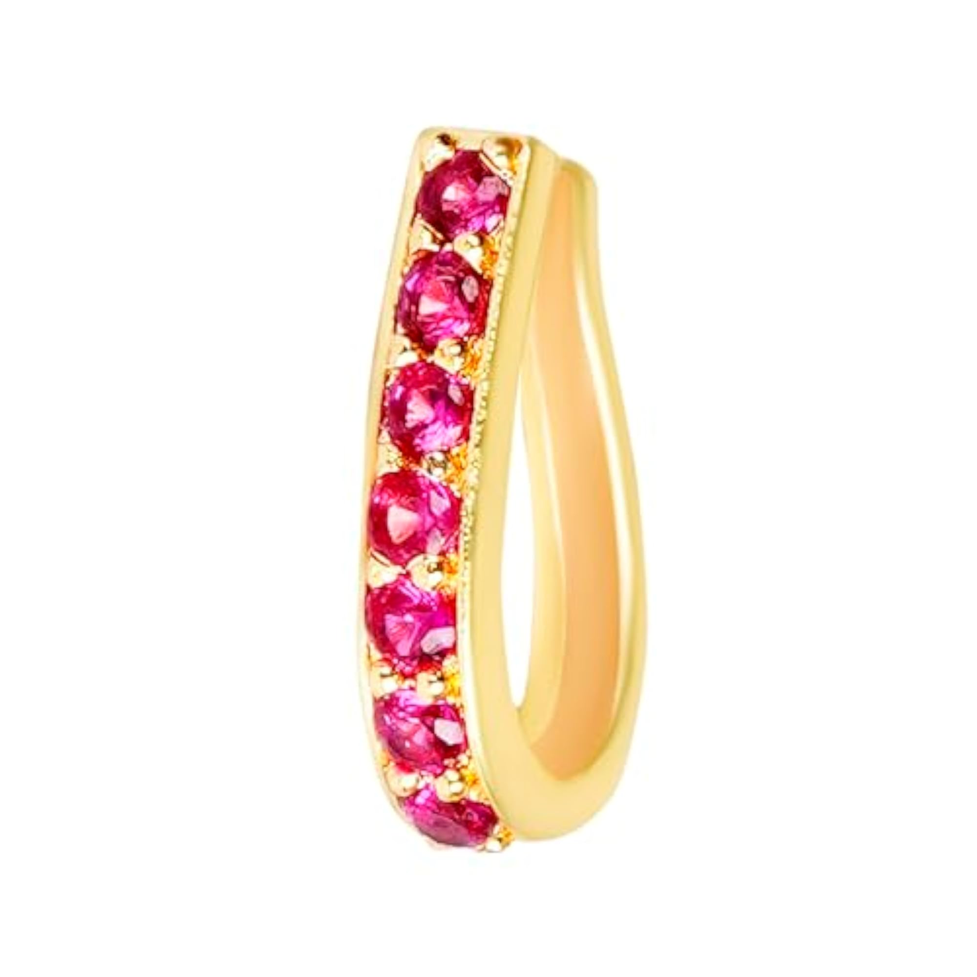 Traditional Marathi Ruby Studded Nose Ring Combo