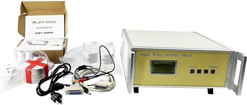 CNYST Benchtop Water Activity Meter Lab Water Activity Tester with Printer Measuring Range 0 to 0.980aw Measurement Accuracy ±0.015 Repeatability ?0.015 Large-screen LCD Display