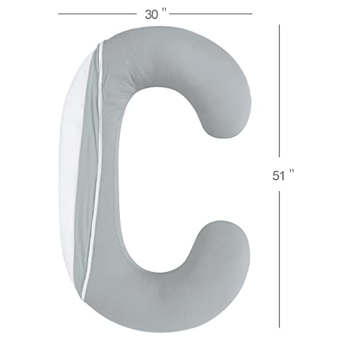Biloban C Shaped Pregnancy Pillow Cover, Full Body Pillowcase For Maternity Pillow thumb #2