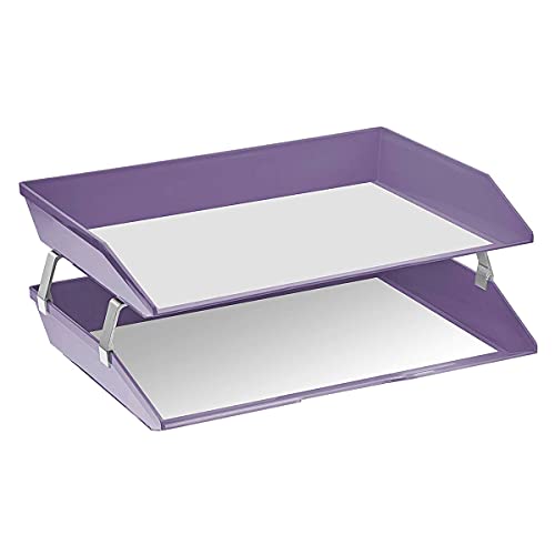 Acrimet Letter Tray Facility 2 tier Brievenbak Zijbelasting Papiersorteerder Kunststof Bureaublad Bestandsorganisator… - Afbeelding 3