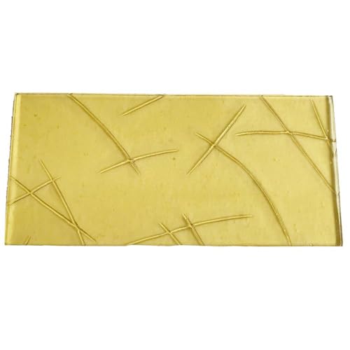 Ersatzglas für Grablaterne | Grablicht - Gussantik Gelb - nach Wunschmaß...