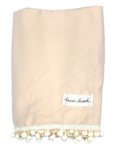 Canga de Praia lisa com pompom