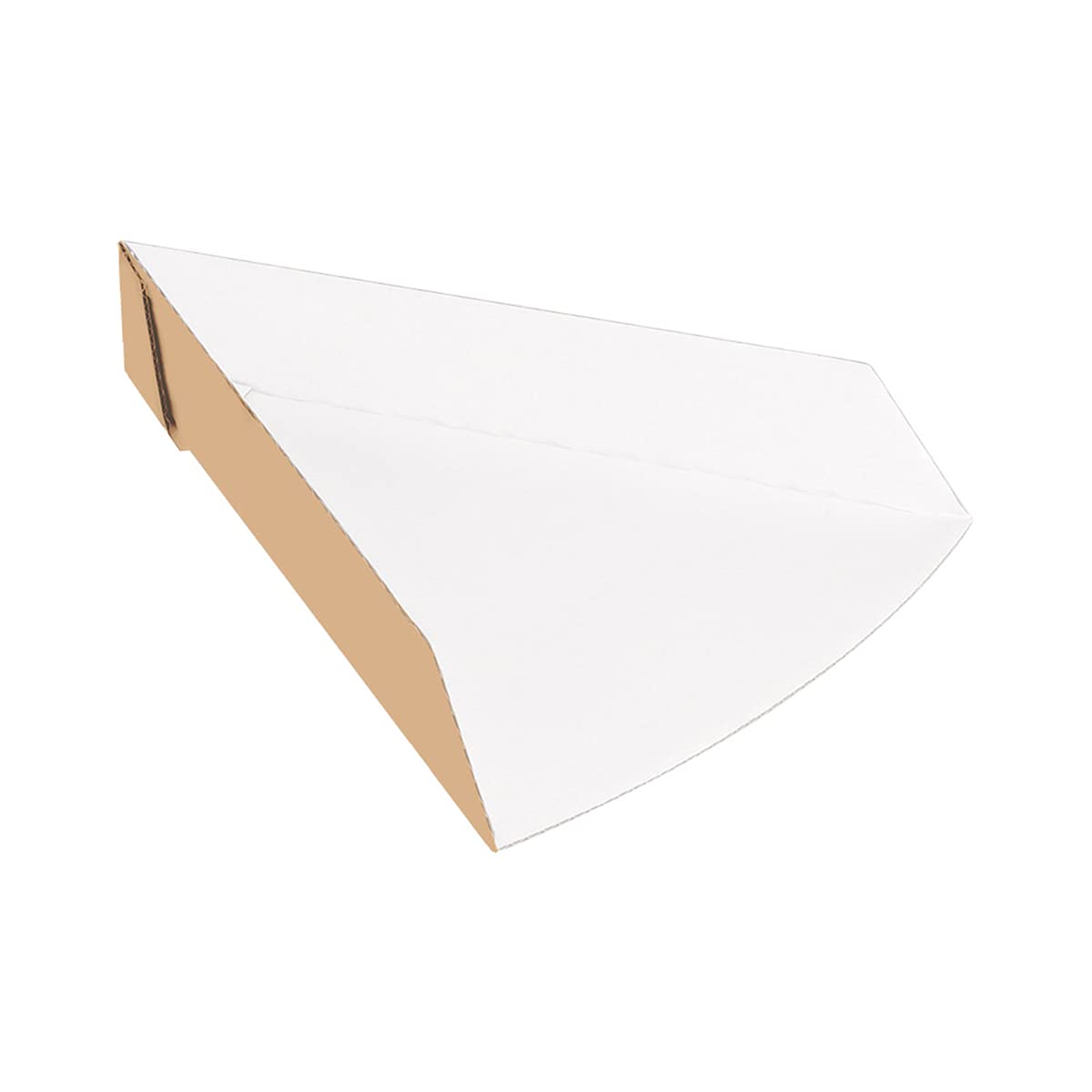 García de Pou - 200 unidades Palas Pizza Triangulares 'Thepack' 220 G/M2 21X16,5X3,5 Cm Natural Cartón Ondulado Nano-Micro