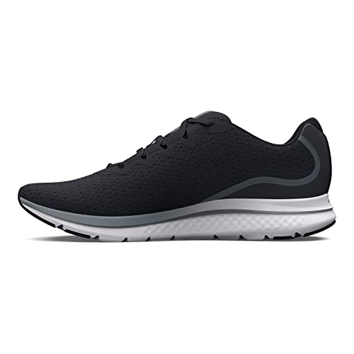 Under Armour Men's Charged Impulse 3 Running Shoe, (004) Black/Gravel/Blue Surf, 10