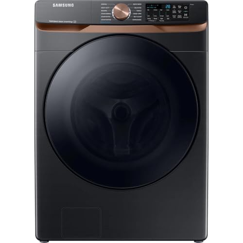 Samsung 5.0 cu. ft. Extra Large Capacity Smart Front Load Washer with Super Speed Wash and Steam, Brushed Black, WF50BG8300AVUS