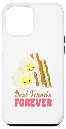 Image of iPhone 14 Pro Max Cute Kawaii Eggs and Bacon BFF Best Friends Forever Case