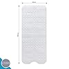 MASS DYNAMIC Extra-Long Non-Slip Bath Mat – 100x40cm Transparent Clear Shower Mat with 200 Suction Cups & 176 Drain Holes, Anti Mould, Machine Washable, BPA-Free, Safe for Kids, Elderly & Pets #1