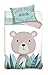 Babybettwäsche Bär 90 x 120 cm + 40x60 cm