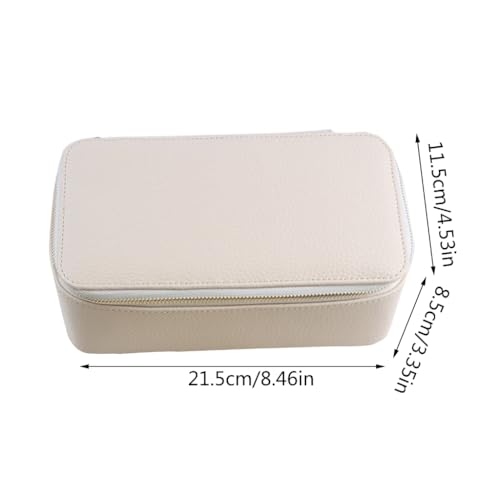 Boîte pour bijoux et colliers en cuir aux finitions soignées - 4