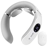 Neck Massager Intelligent Cordless Portable with Heat & Comfortable Stretching - Multifunctional for Cervical Neck & Shoulder Relaxation at Home, Office, Travel