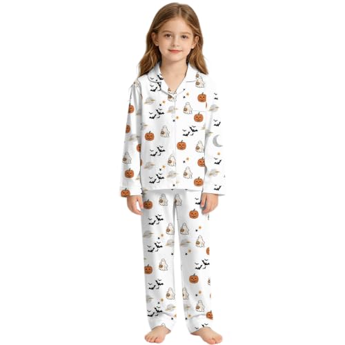 Pijama de Halloween para niñas ropa de dormir con pantalón chándal infantil cómodo para otoño