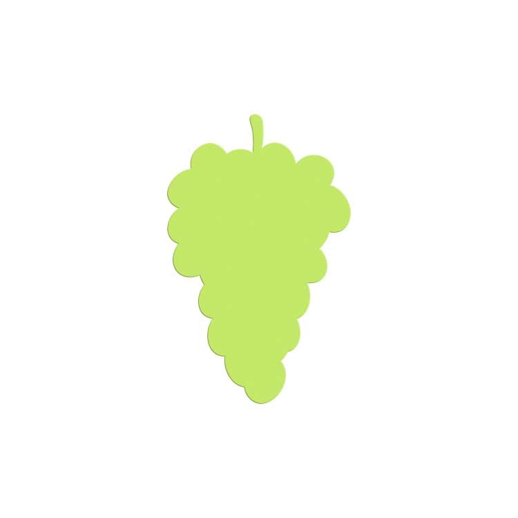 Paper Grape Cutout ShapesGrape Die Cuts for Paper Craft Projects  25 Pieces Per Pack (Small - 3" Tall, Light Lime Green) disponible en Yaxa Peru