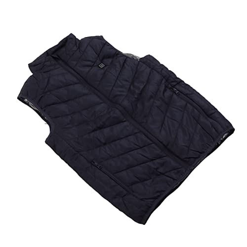Chaleco calefactable USB con 4 zonas de calor y 3 niveles térmicos para invierno en talla 4XL