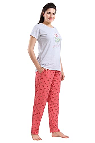 Image of Soulemo Womens Cotton Plain Night Suit 1054