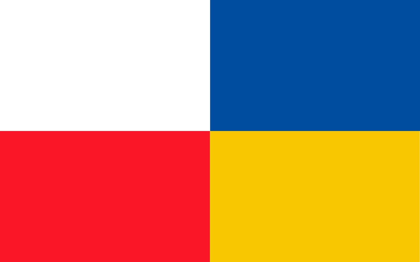 Drapeau XL POL gmina Sanok haute résistance aux finitions soignées