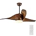 RSTJ-Sjef Ventilatore da Soffitto A Colori retrò da 52 Pollici, Ventola A 3 Pale in ABS con Telecomando, Lampadario in Stile Country Color Legno Adatto per Uno Spazio di 10-18 M²