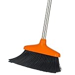 Woobroo Outdoor Broom Heavy Duty,Household Collapsible Angle Brush with 100 cm Handle for Courtyard Garage Lobby Mall Market Floor Home Kitchen Room Office Pet