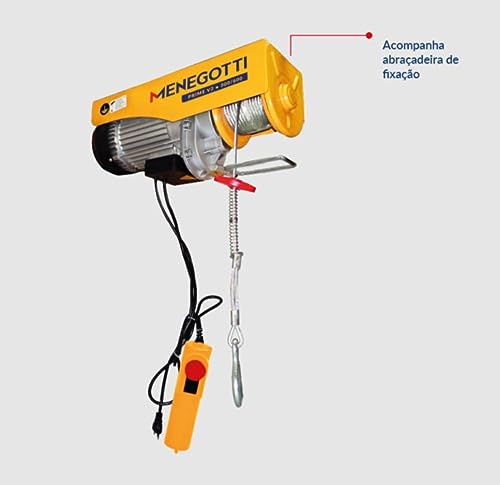 Guincho Coluna Prime 300/600kg V2 12/6m Com Motor Monofásico 220v 60hz Menegotti