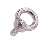 Chapuis 900/8I ANNEAU DE LEVAGE MALE, Hubring männlich, Edelstahl, Arbeitslast ca. 140 kg, M8, Durchmesser Innen 20 mm, Schraubenlänge 14,5 mm, zum Heben, hohe Arbeitsbelastung, grau