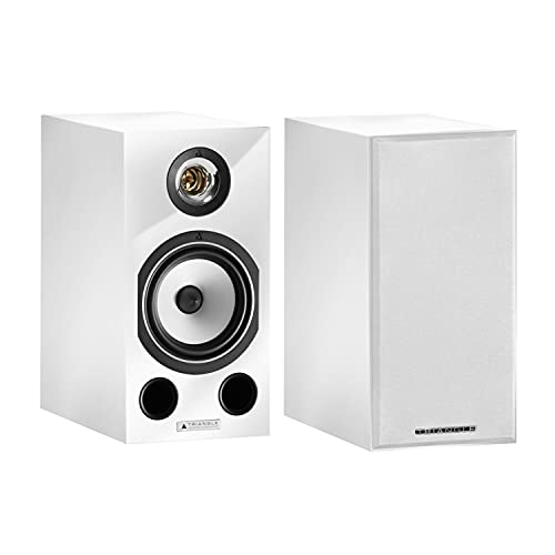 triangle Esprit Comete Ez Hi-Fi Bookshelf Speakers, White High Gloss, Pair