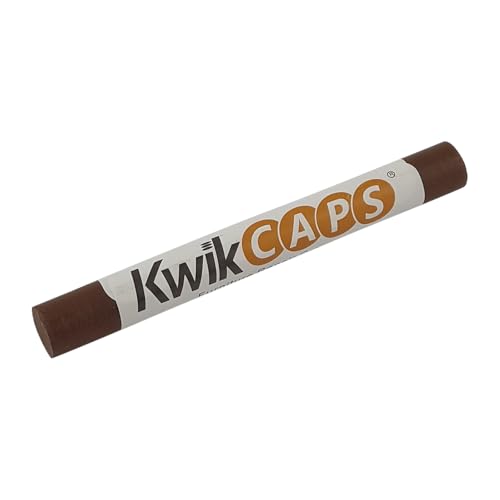KwikCaps Furniture Repair Crayons - Scratch Restore & Touch-Up Marker, Wax Stick Crayons for Stains, Scratches, Wood Floors, Furniture, Solid Wood, Worktops, Melamine Boards - Walnut