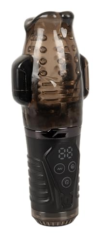 You2Toys Sucking Masturbateur with Dual Vibration Black 21,7 cm