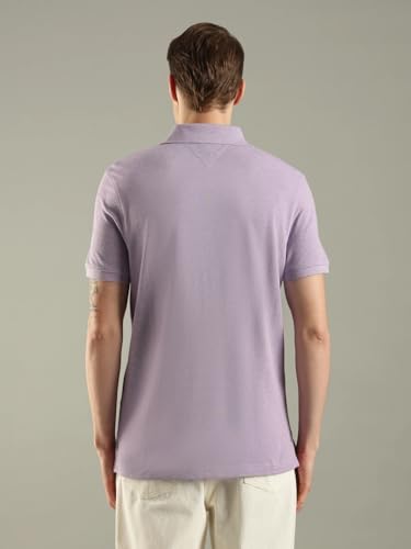Image of Tommy Hilfiger Solid Regular fit Cotton Polo t-Shirt