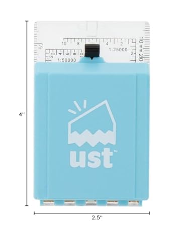 Brújula plegable UST con espejo y medidor de pendiente miniatura 4