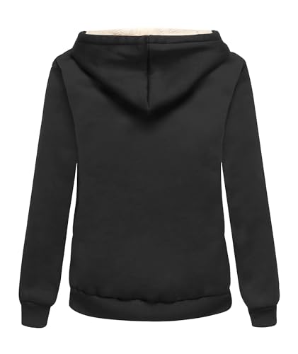 ZITY Womens Hoodies Fleece Jacket Winter Sherpa Lined Sweatshirt2