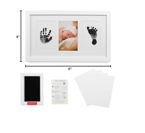Green Pollywog HANDPRINTKITWHITE01 Baby Handprint And Footprint Kit thumb #9