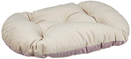 Ferplast Hundekissen Hundebett Katzenkissen Katzenbett Prince 45, Gepolstertes Haustierbett, doppelseitig verwendbar, weicher Samt, waschbar, 43 x 30 cm, rosa