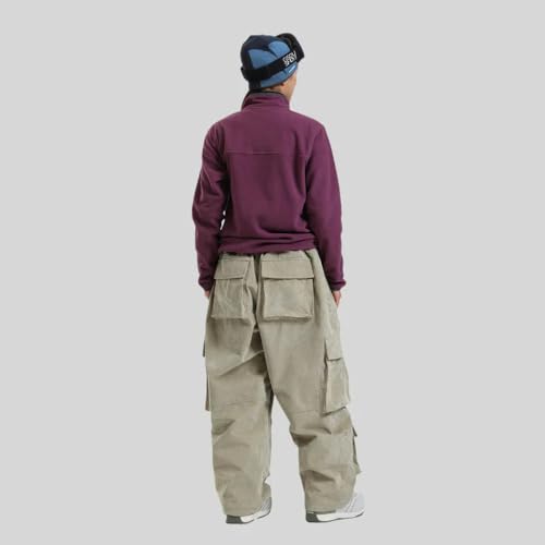 Pantalon de ski ample imperméable chaud et coupe-vent pour l'hiver - 3